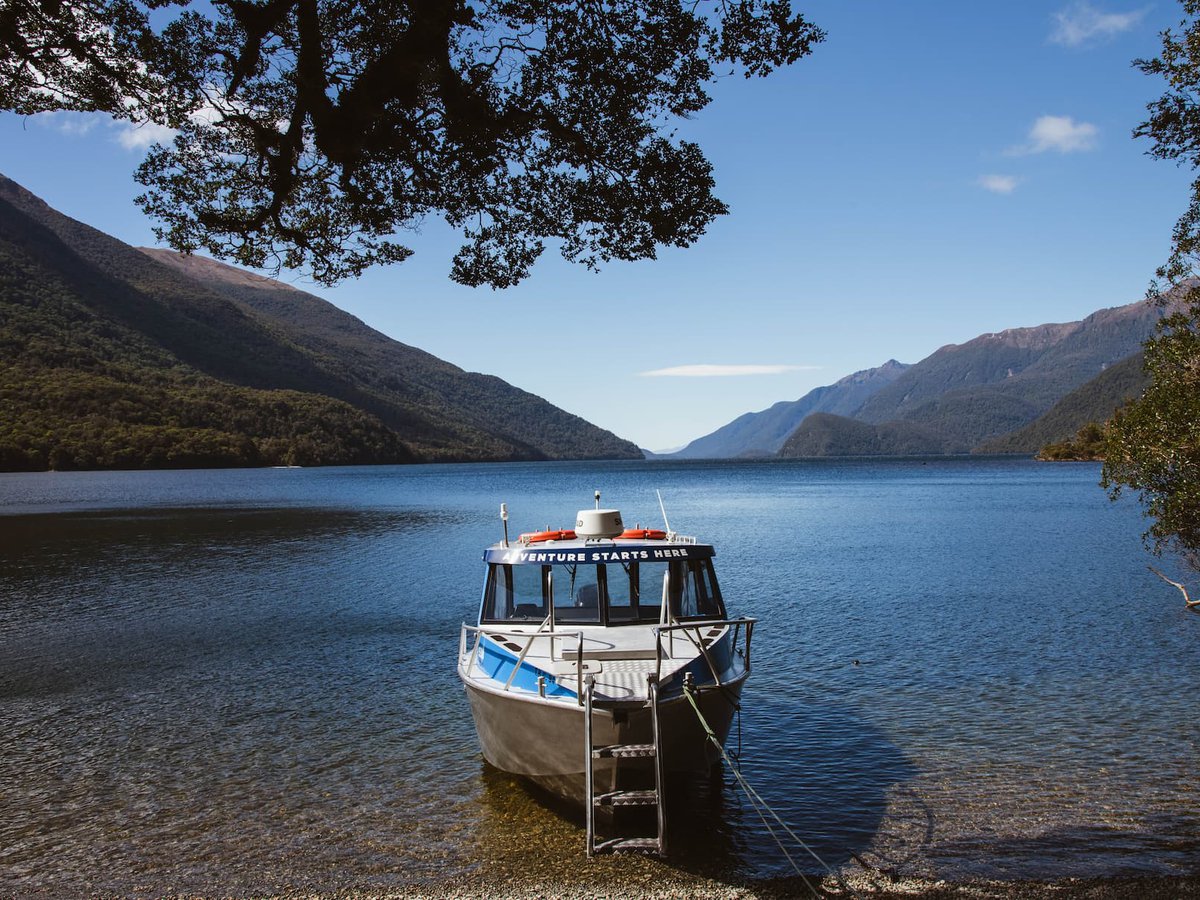 Blue bird day with Fiordland Water Taxis